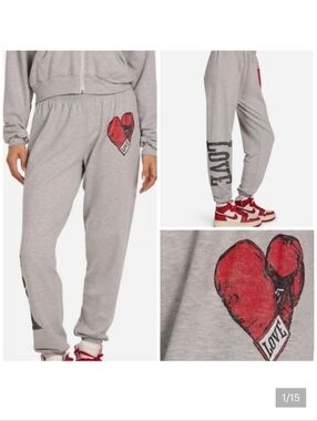 Lauren Moshi Tanzy Vintage Boxing Love sweatpants